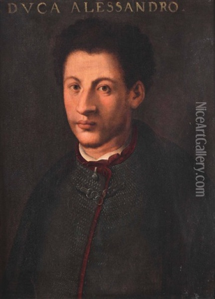 Ritratto Di Alessandro De Medici Oil Painting -  Bronzino