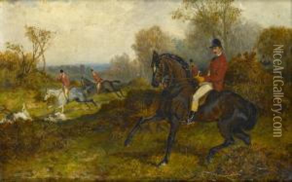 Hunting Scene Oil Painting - John Frederick Wheeler