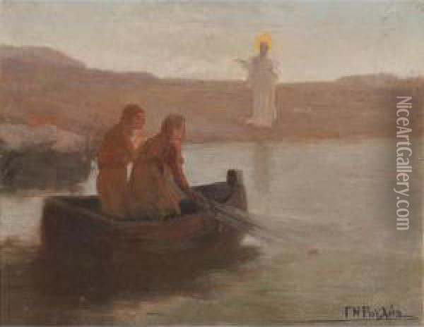 Christ And The Fishermen Oil Painting - Georgios Roilos
