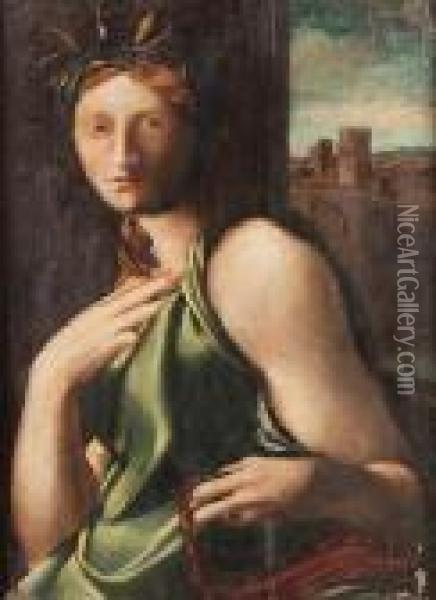 A Personification Of Temperance Oil Painting - Domenico Beccafumi