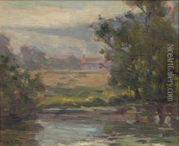 Sunrise At Summer, Norwalk Connecticut Oil Painting - Frank Townsend Hutchens