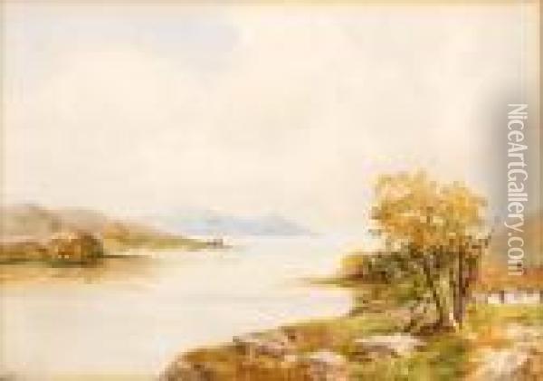Kenmare Estuary Oil Painting - William Bingham McGuinness