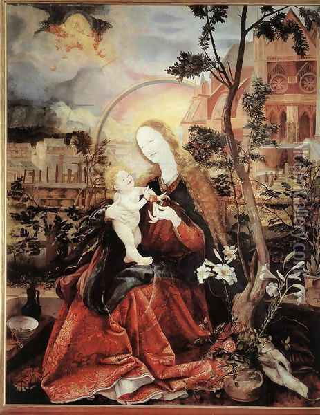 Stuppach Madonna 1517-19 Oil Painting - Matthias Grunewald (Mathis Gothardt)