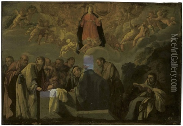 The Assumption Oil Painting - Carlo Saraceni