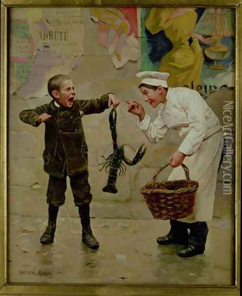 Le Petit Comis (d.1902) Oil Painting - Paul Charles Chocarne-Moreau