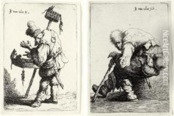 The Beggars (holl. 73-82) Oil Painting - Jan Georg van Vliet