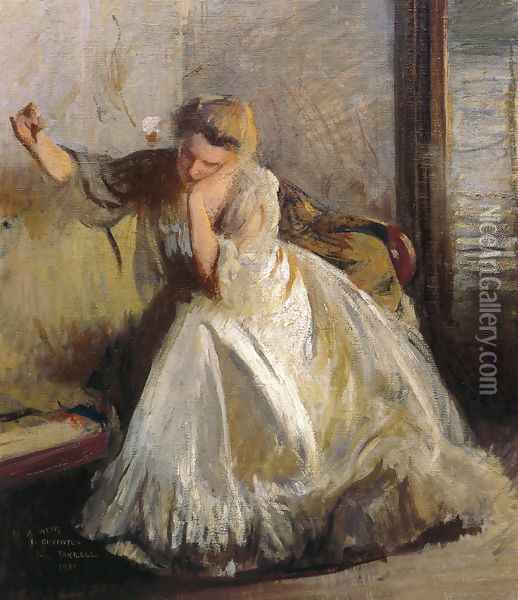 A Sketch Oil Painting - Edmund Charles Tarbell