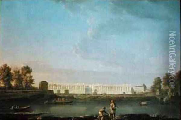 Place Louis XV 1779 Oil Painting - Noel, Alexandre Jean