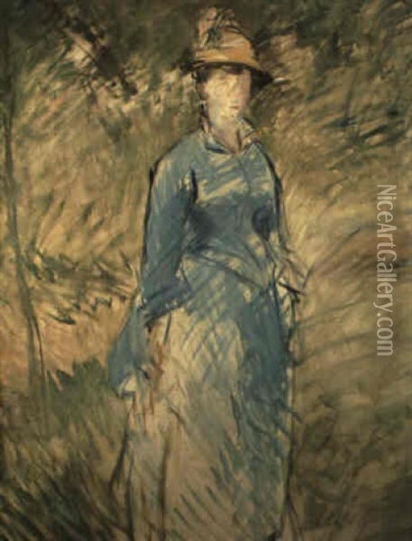 Jeune Femme Dans La Verdure Oil Painting - Edouard Manet