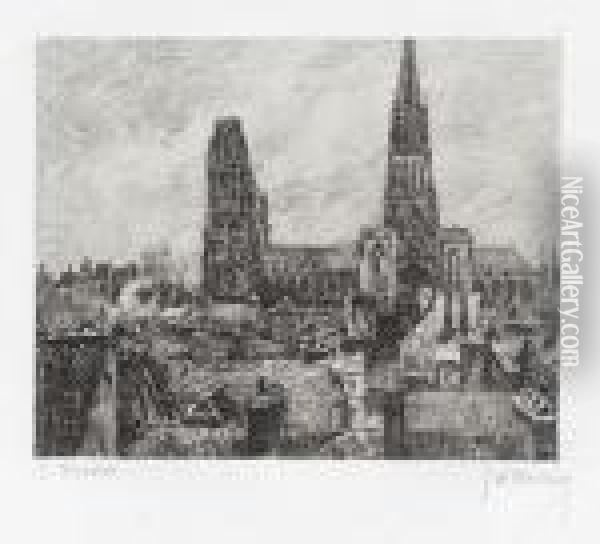Le Vieux Quartier De Rouen Oil Painting - Camille Pissarro