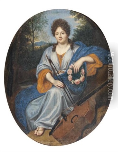 L'allegorie De La Musique Oil Painting - Pierre Mignard the Elder