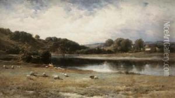 The Pond's Outlet Oil Painting - James David Smillie