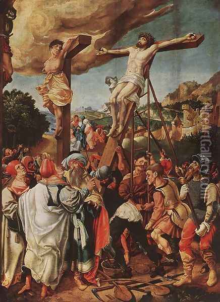 Crucifixion 1524 Oil Painting - Jorg the Elder Breu