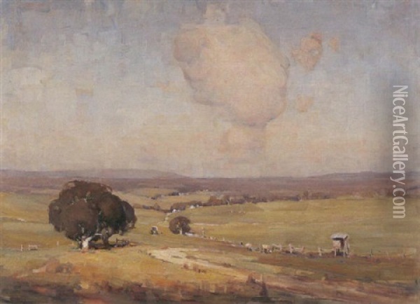 Summer Pastoral Oil Painting - William Dunn Knox