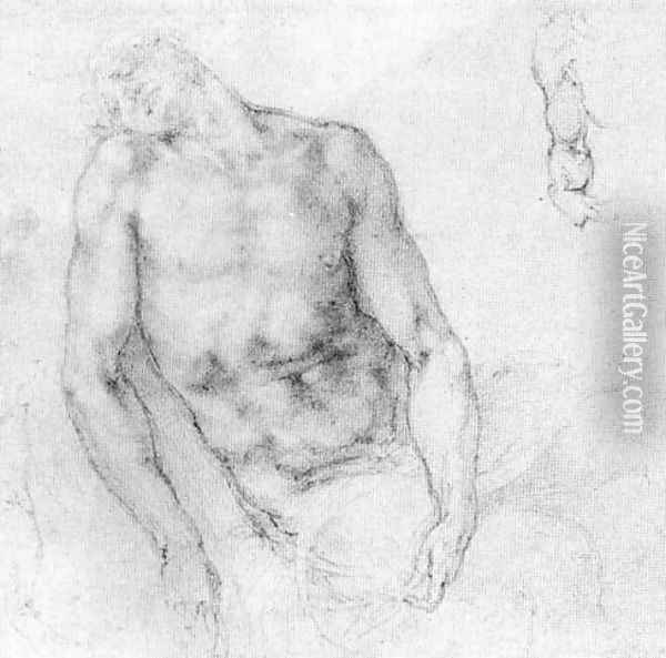 Pieta c. 1519-20 Oil Painting - Michelangelo Buonarroti