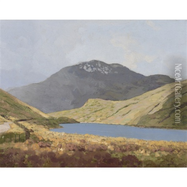 Loch Restful, Argyll Oil Painting - George Houston