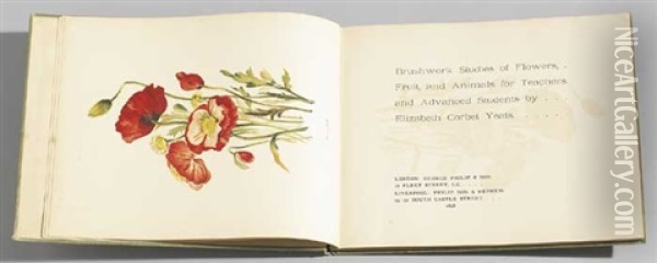 Brush-work Studies Of Flowers, Fruit And Animals Oil Painting - Elizabeth Corbet Yeats
