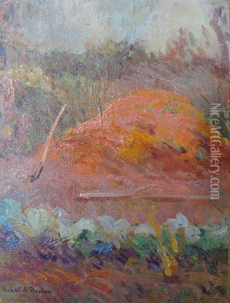 Les Meules Oil Painting - Robert Antoine Pinchon