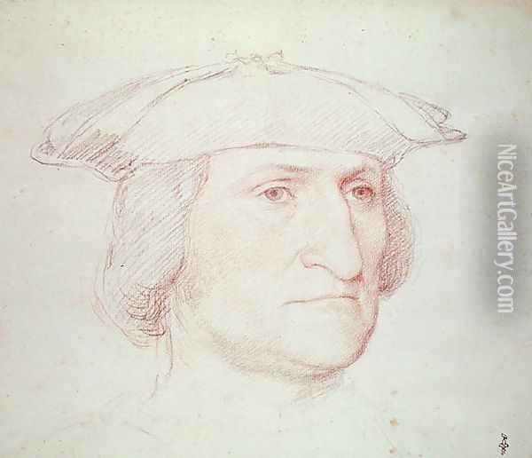 Portrait of a Man, c.1515 Oil Painting - (studio of) Clouet