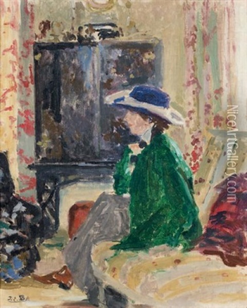 Portrait De Hilda Trevilyan Oil Painting - Jacques-Emile Blanche
