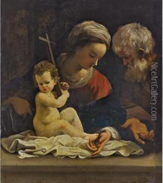 Sacra Famiglia Oil Painting - Bartolomeo Schedoni