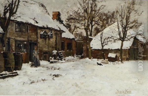 Winter Oil Painting - Henry John Yeend King