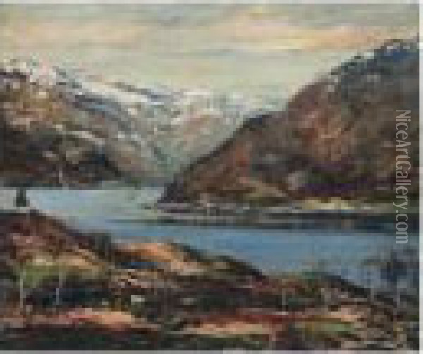 Loch Long And Entrance To Loch Goil From Whistlefield Oil Painting - James Kay