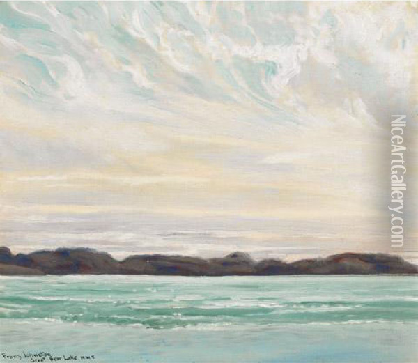 The Retreating Ice, June At Great Bear Lake Oil Painting - Franz Hans Johnston