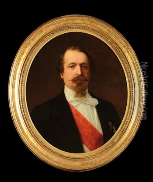 Portrait De L'empereur Napoleon Iii Oil Painting - Alexandre Cabanel