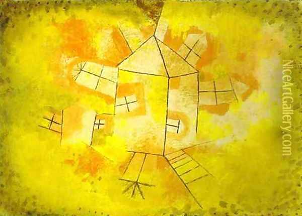 Revolving House Oil Painting - Paul Klee