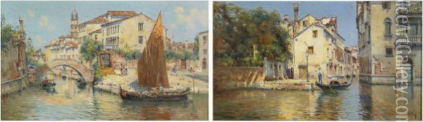Venice Oil Painting - Antonio Maria de Reyna