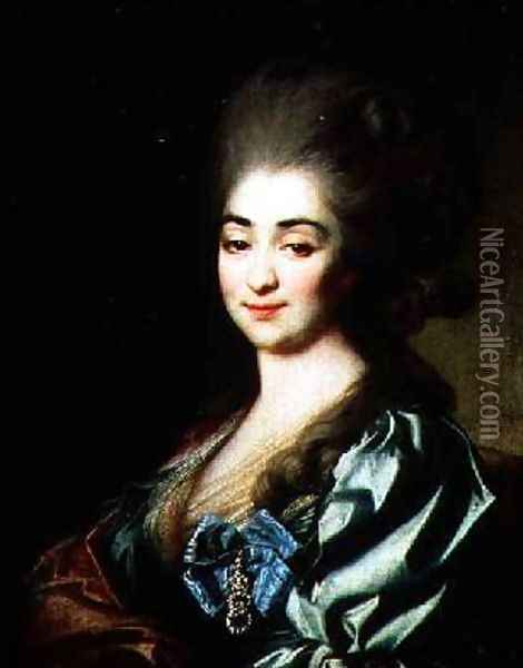 Portrait of Princess Praskovia Nikolayevna Repnina 1756-84 Oil Painting - Dmitry Levitsky
