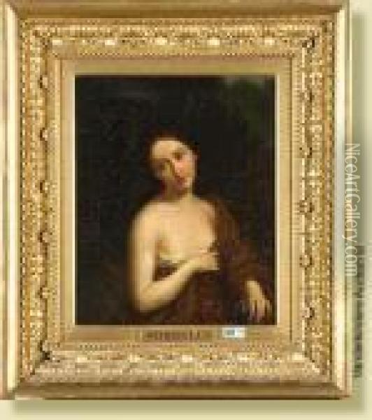 Jeune Fille Oil Painting - Domenico Morelli