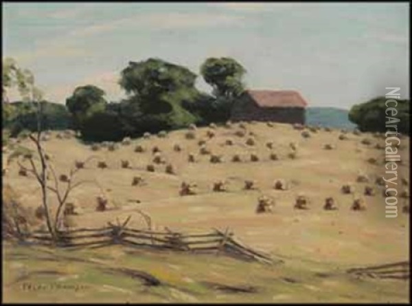 Farm Scene Oil Painting - George Thomson