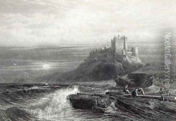 Bamborough Castle Oil Painting - John Mogford
