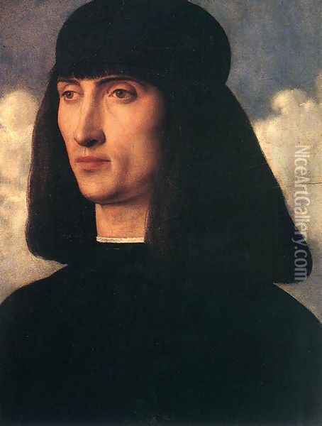 Portrait of a Young Man c. 1500 Oil Painting - Giovanni Bellini
