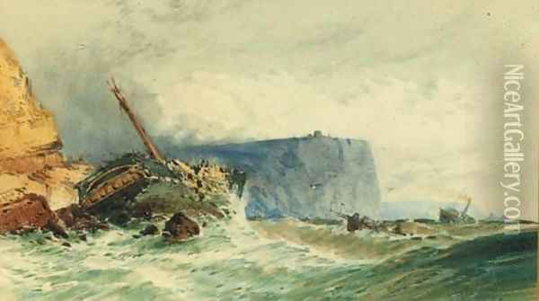 The shipwreck Oil Painting - John Callow