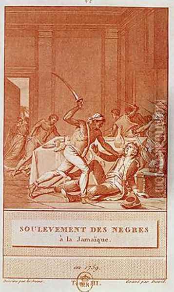 Negro Uprising in Jamaica in 1759 Oil Painting - Le Jeune
