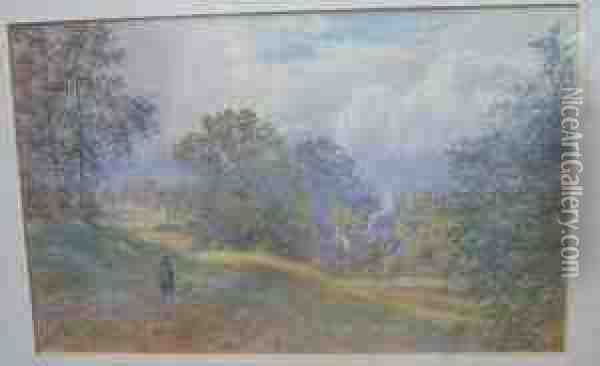 Sunlitlandscape Oil Painting - Martin Snape