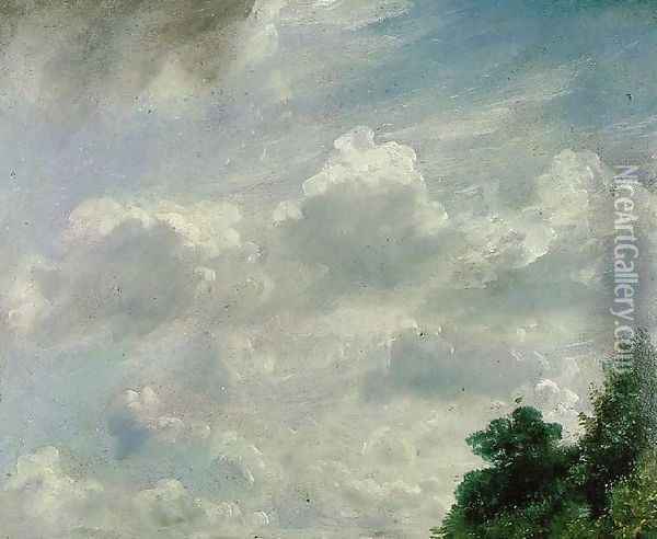 Study of Clouds at Hampstead Oil Painting - John Constable