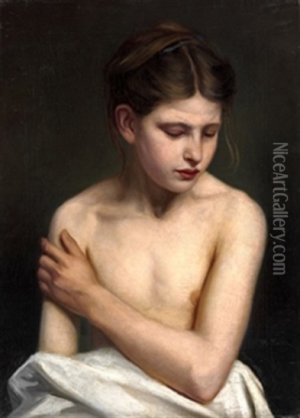 Joven Desnuda Oil Painting - Manuel Dominguez Y Sanchez