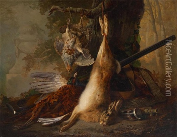 Tableau De Chasse Oil Painting - Francois Joseph Huygens