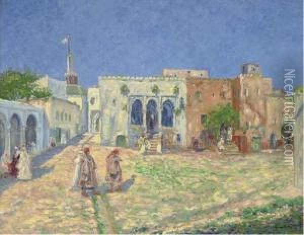 The Casbah, Tangiers, Morocco Oil Painting - Herbert Francis Williams-Lyons