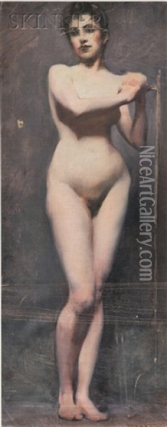 Standing Nude Oil Painting - Eric Pape