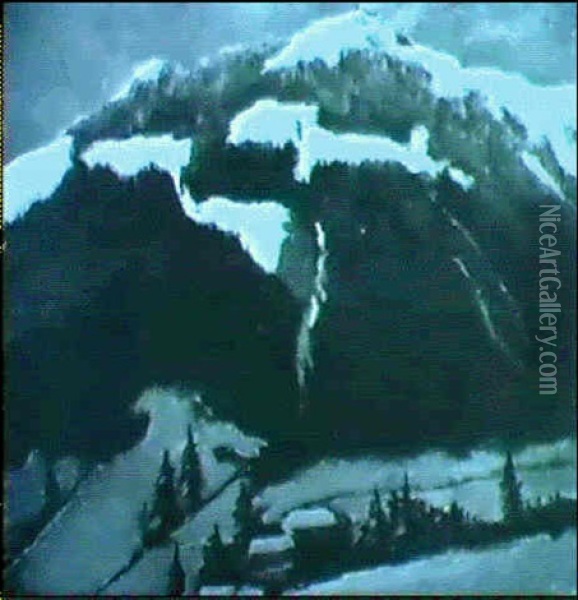 Winter Im Gebirge Oil Painting - Emil Orlik