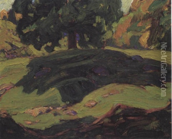 September Shade Oil Painting - James Edward Hervey MacDonald