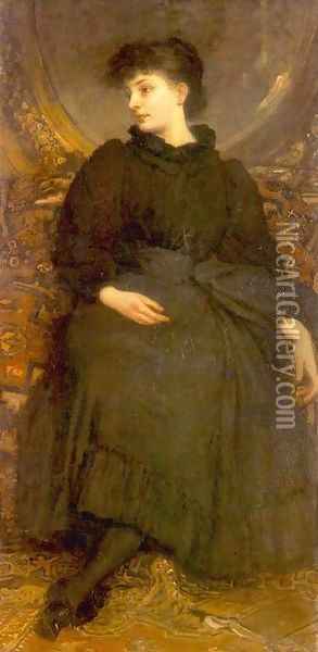 Kornelia Lotz Dressed in Black 1895 Oil Painting - Roelandt Jacobsz Savery
