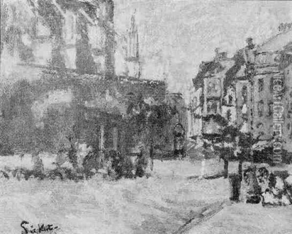 St. Jacques, Dieppe Oil Painting - Walter Sickert