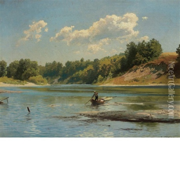 Lake Laura Oil Painting - Hermann Herzog