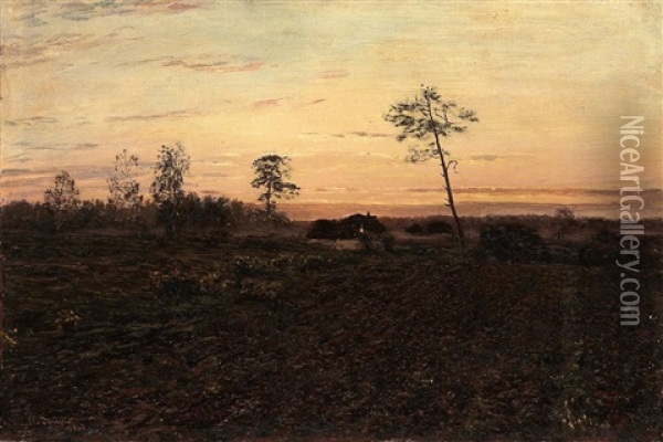 Evening Oil Painting - Nikolai Nikanorovich Dubovskoy
